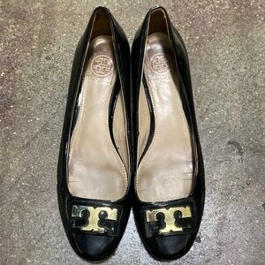 Tory Burch Black Ballet Flats